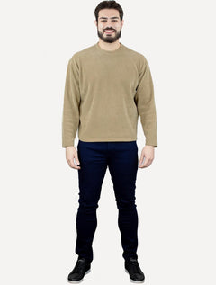 Moletom Osklen Masculino Denver Canelado Cáqui