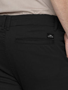 Calça King & Joe Sarja Masculina Slim Preta