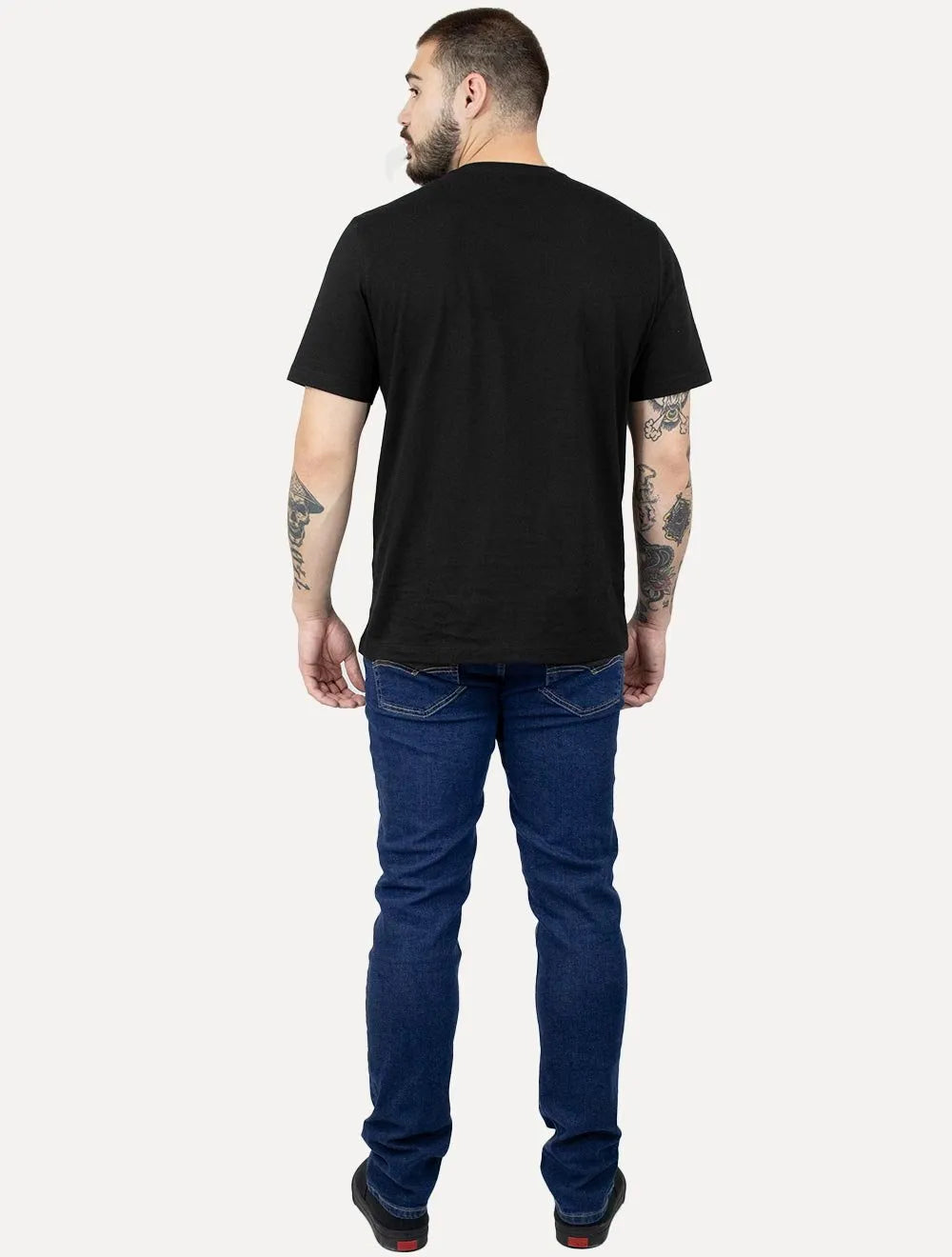 Camiseta Individual Comfort Fit Desconecte Estampa Preta