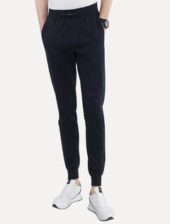 Calça Tommy Hilfiger Masculina Moletom Regular Flag Logo Azul Marinho