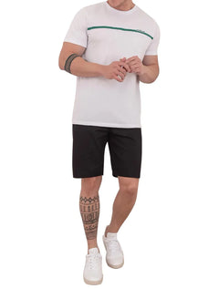 Bermuda King & Joe Jeans Masculina Slim Flex Detroit Black Preta