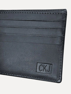 Carteira Calvin Klein Jeans Couro CKJ New York Azul Marinho