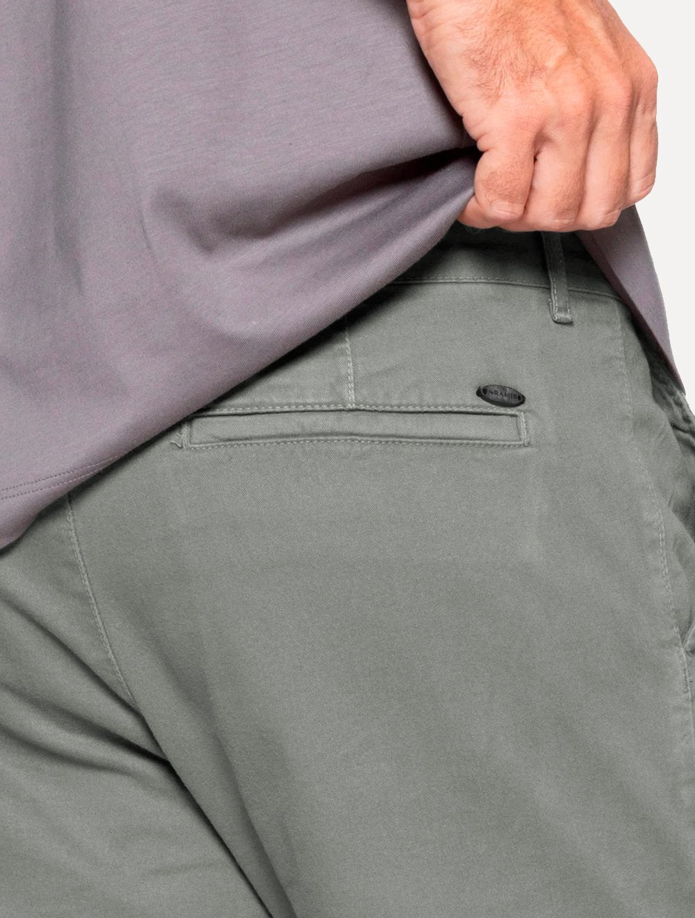 Bermuda Aramis Masculina Chino Cotton Sarja Grafite