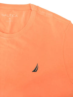 Camiseta Nautica Masculina Dark Icon Salmão