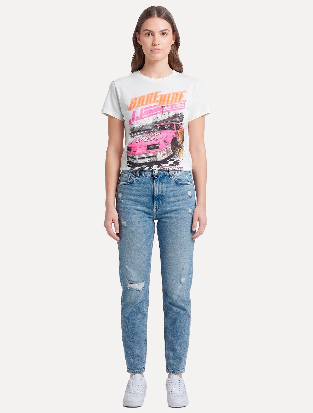 Camiseta John John Feminina Speedy Queen Babe Ride Off White