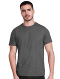 Camiseta Aramis Masculina Lisa Bordado Gola Grafite Mescla