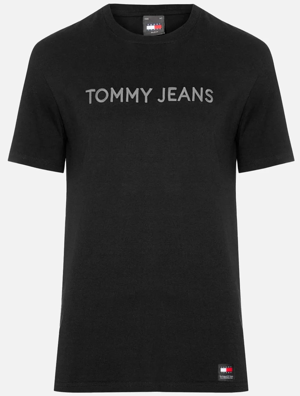 Camiseta Tommy Jeans Masculina Regular New Classic Linear Preta