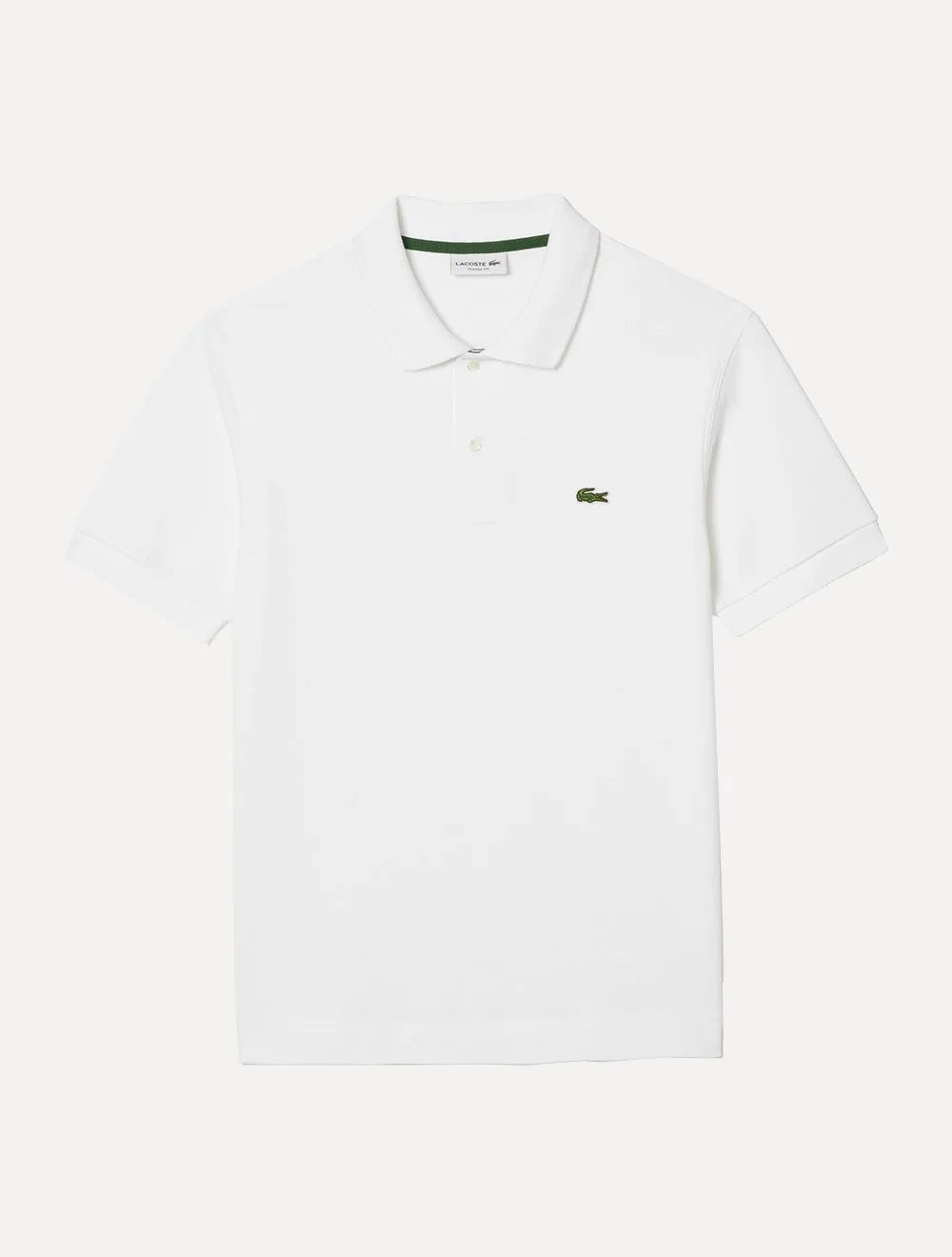 Polo Lacoste Masculina Classic Fit Piquet L.12.21 Heavy Cotton Branca