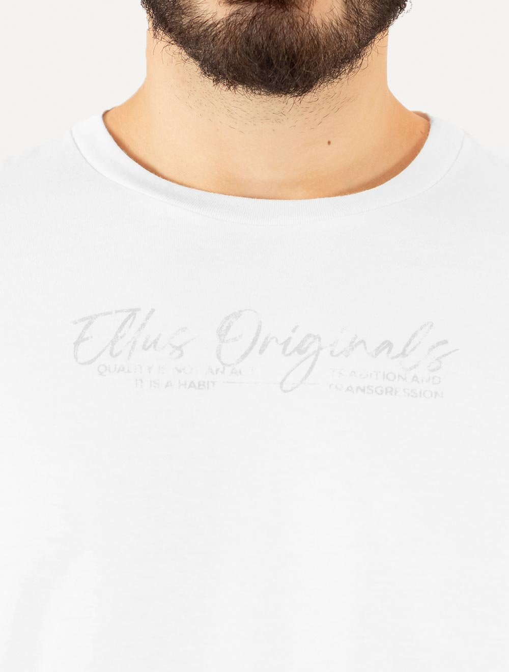 Camiseta Ellus Masculina Cotton Fine Originals Classic Branca