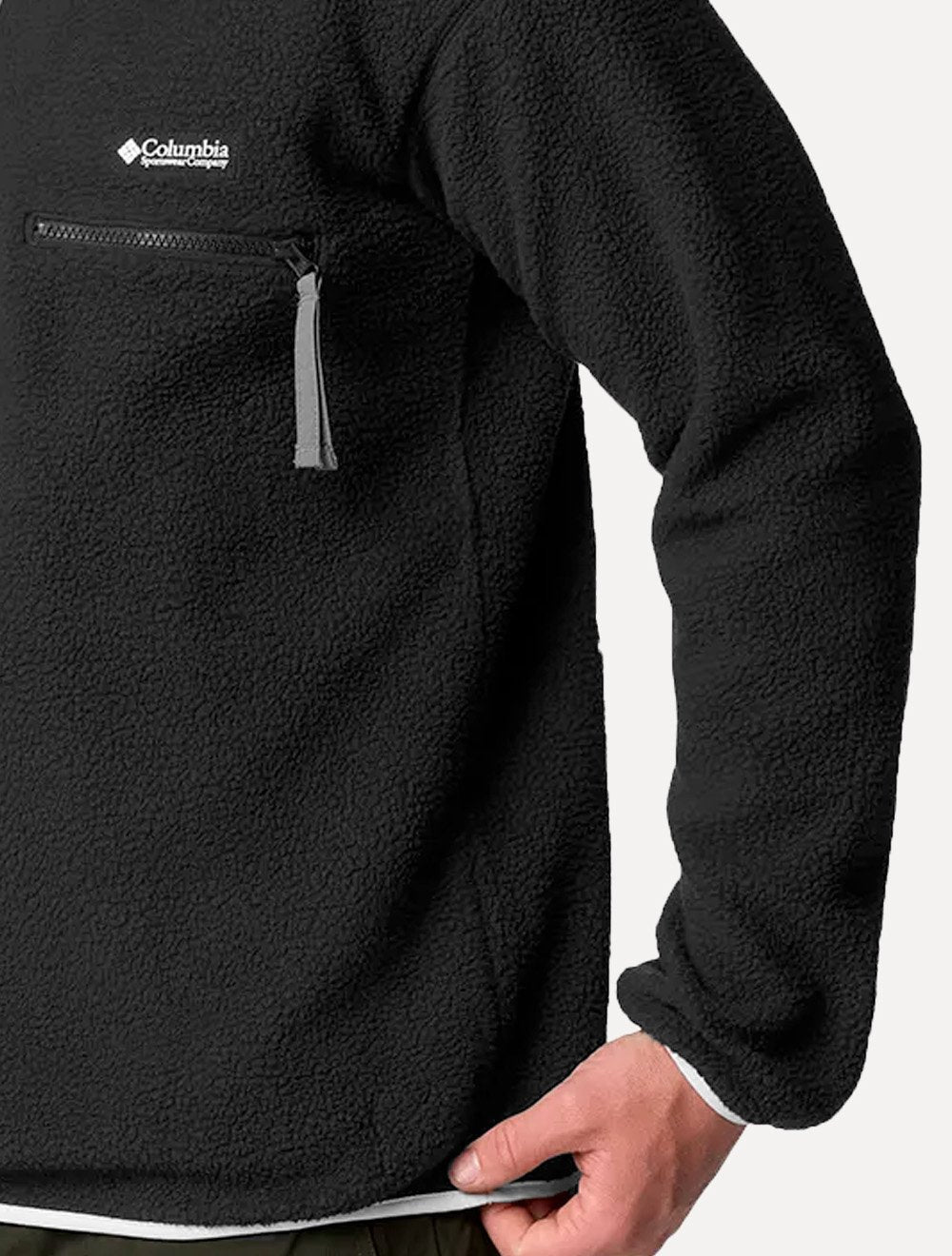 Blusa Columbia Masculina Helvetia II Half Snap Fleece Preta