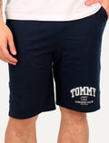 Bermuda Tommy Jeans Masculina Moletom Athletic Baseball Azul Marinho