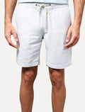 Bermuda Calvin Klein Jeans Masculina Cadarço Cotton Azul Claro
