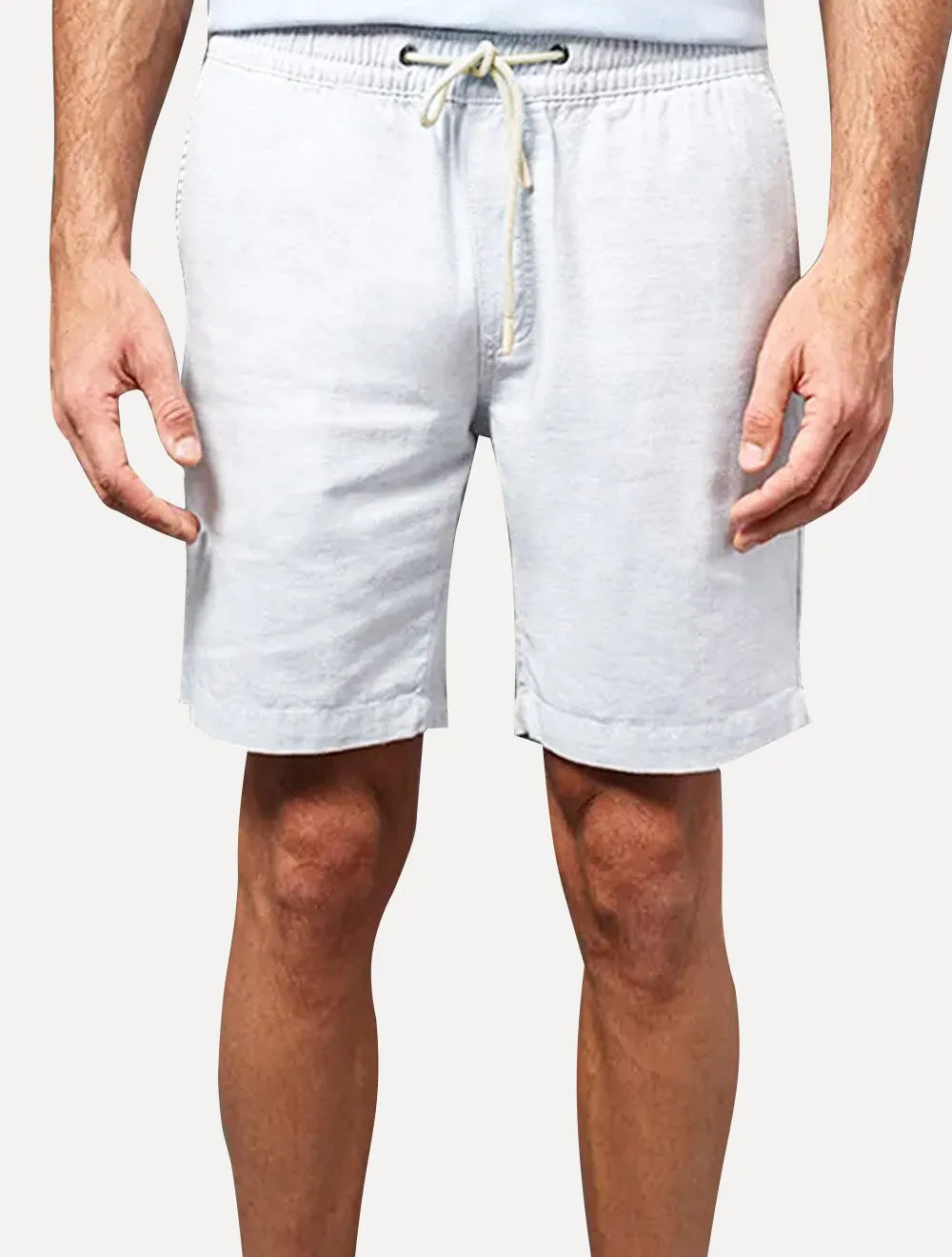Bermuda Calvin Klein Jeans Masculina Cadarço Cotton Azul Claro