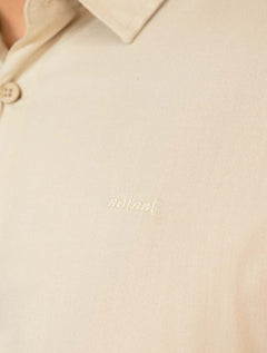 Camisa Colcci Masculina Relax Logo Areia