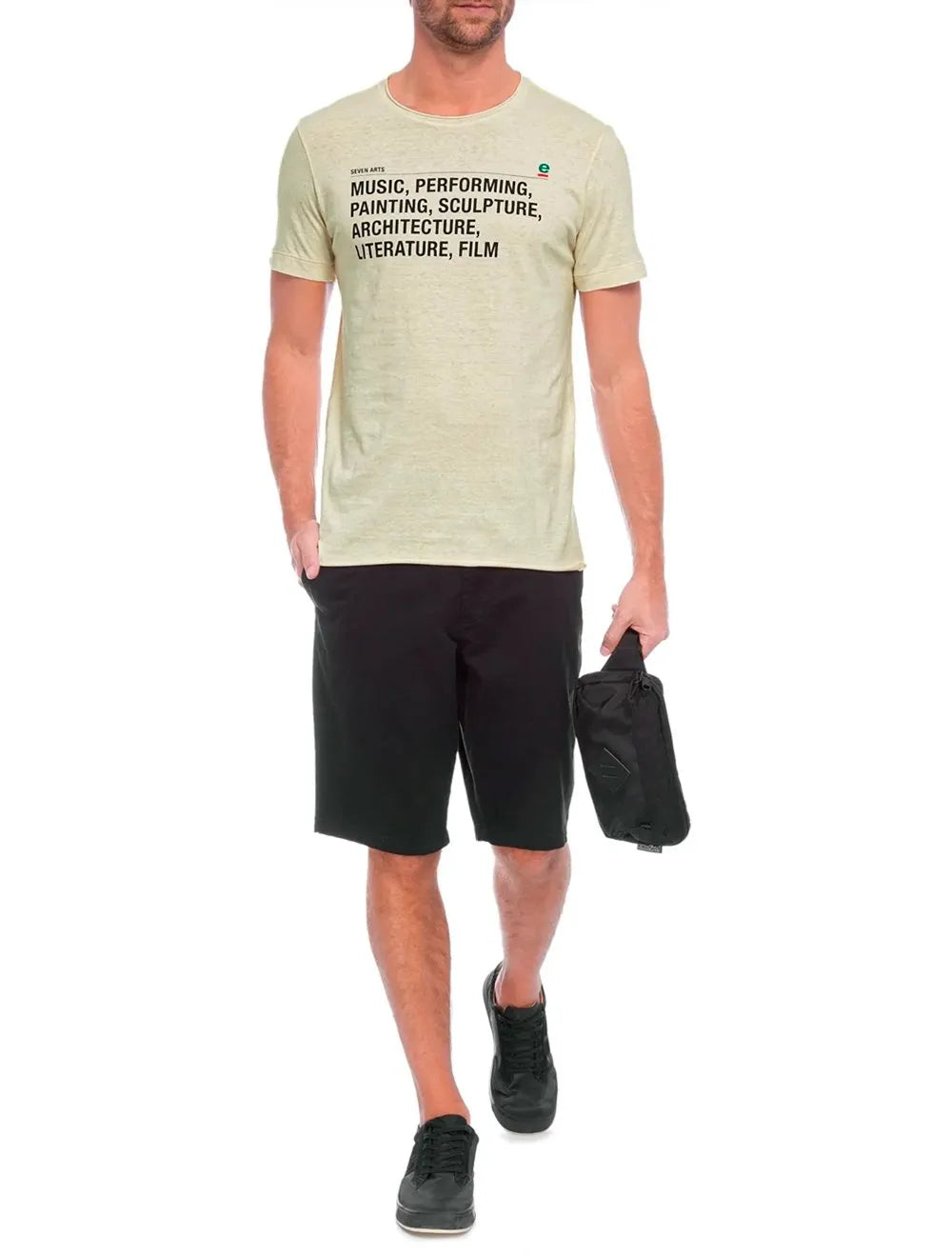 Camiseta Osklen Masculina Slim Hemp Seven Arts Off-White