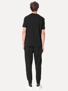 Camiseta Armani Exchange Masculina AX Gold Chest Logo Preta