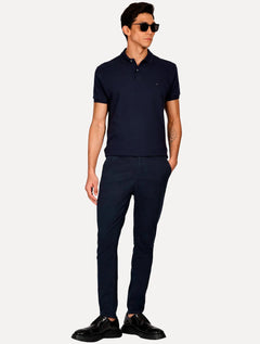 Polo Aramis Masculina Suedine Canelado Azul Marinho