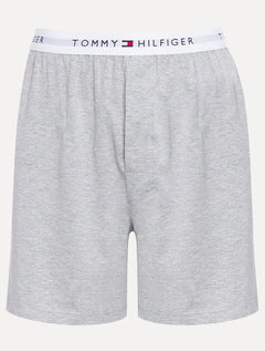Cueca Tommy Hilfiger Box Core Knit Interlock Athletic Cinza