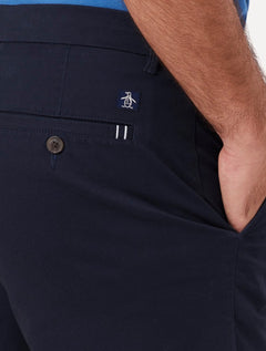 Bermuda Original Penguin Masculina Slim Sarja Chino Button Azul Marinho