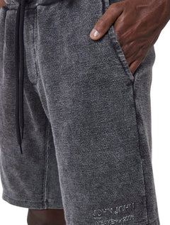 Bermuda John John Moletom Masculina Torino Preto Mescla