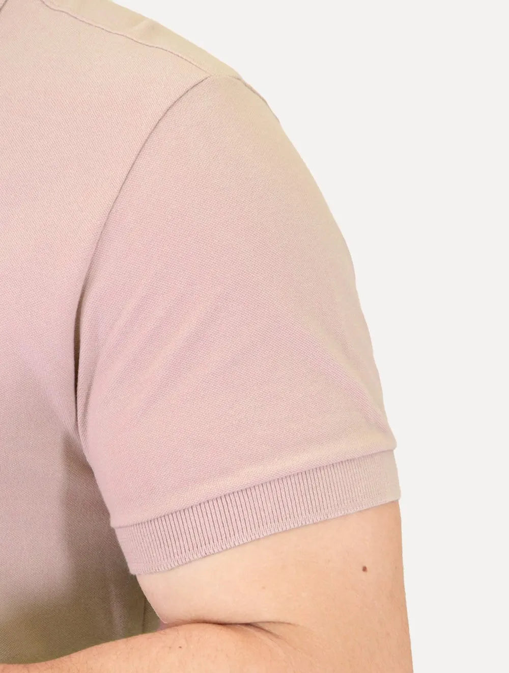 Polo Aramis Masculina Basic Piquet Mono Rosa Claro