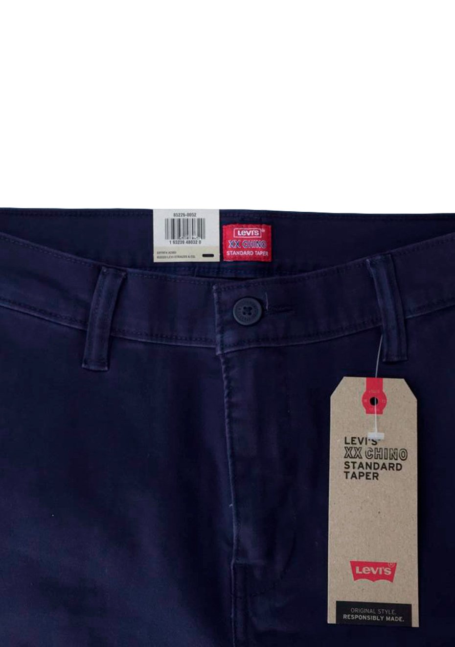 Calça Levis Masculina de Sarja XX Chino Standard Azul Marinho