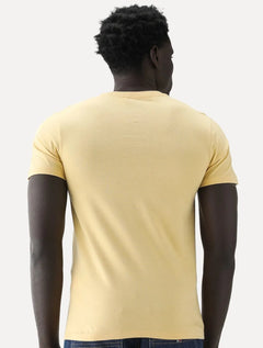 Camiseta Levis Masculina Slim Tab Sleeve Lisa Amarelo Claro