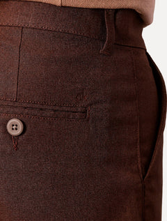 Bermuda Calvin Klein Jeans Masculina Botão 5 Pockets Marrom Escuro