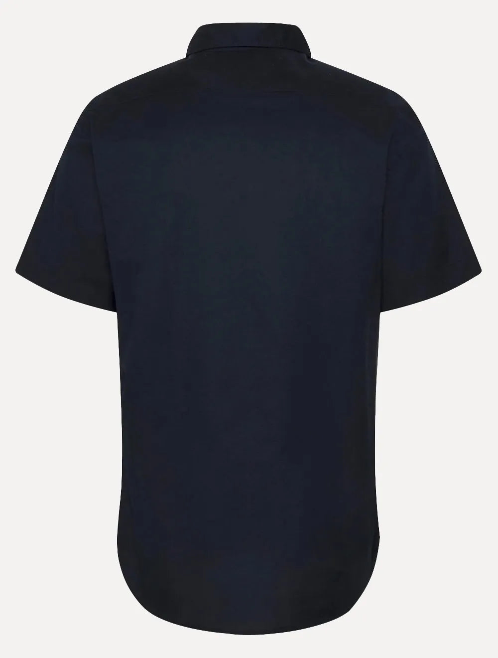 Camisa Tommy Hilfiger Masculina Manga Curta Classic Collar Azul Marinho