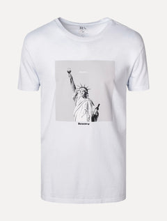Camiseta Reserva Masculina Estampada Sextou NY Branca