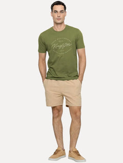 Camiseta King & Joe Masculina Signature Circle Estd 2013 Verde Oliva