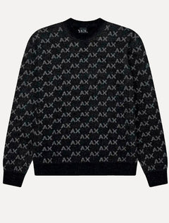 Suéter  Armani Exchange Masculino Regular Preto