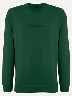 Moletom John John Masculino Embossed Logo Verde Escuro