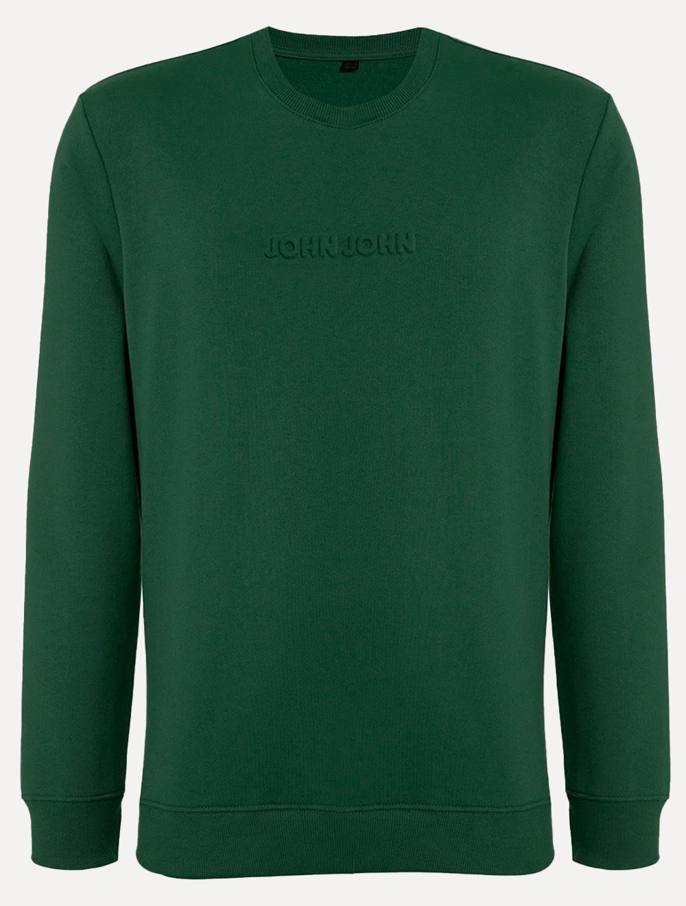 Moletom John John Masculino Embossed Logo Verde Escuro