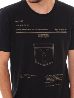 Camiseta Calvin Klein Jeans Masculina Trademark Preta