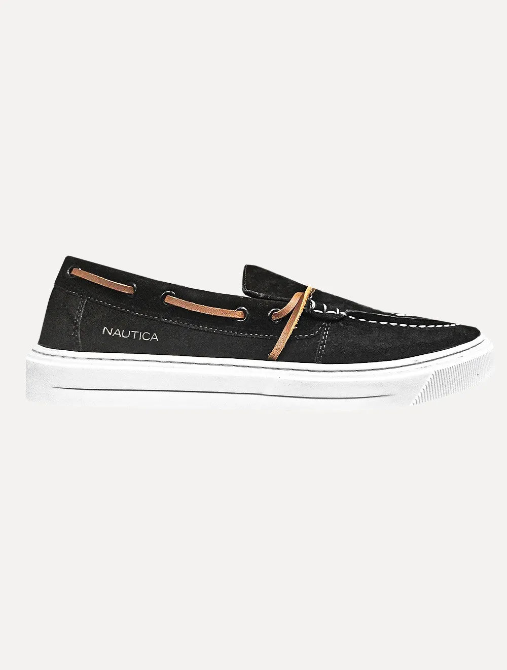 Docksider Nautica Masculino Suede NoBuck Preto