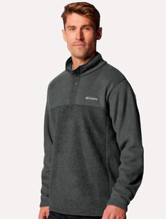 Blusa Columbia Masculina Fleece Steens Mountain Half Snap II Grafite