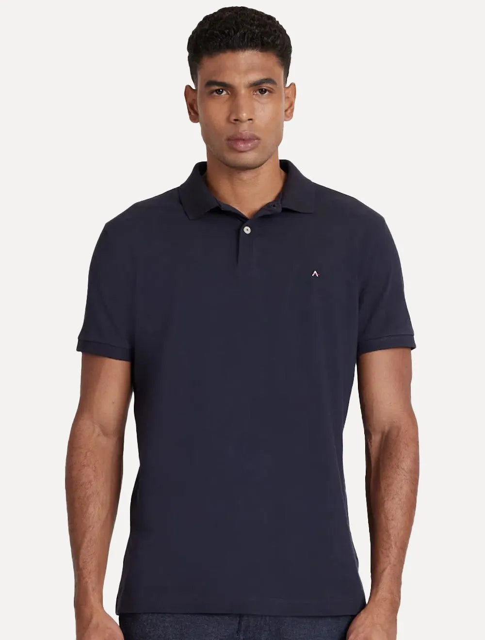 Polo Aramis Masculina Basic Piquet Azul Marinho