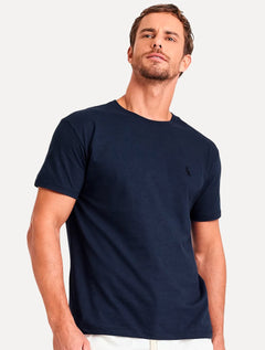 Camiseta Reserva Masculina Regular Paris Azul Marinho