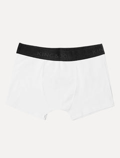 Cueca King & Joe Boxer Lisa Black Logo Branca Pack 2UN AC26701 00002