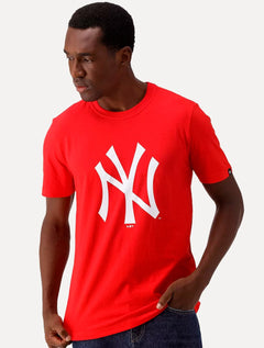 Camiseta New Era Masculina MLB New York Yankees Vermelha