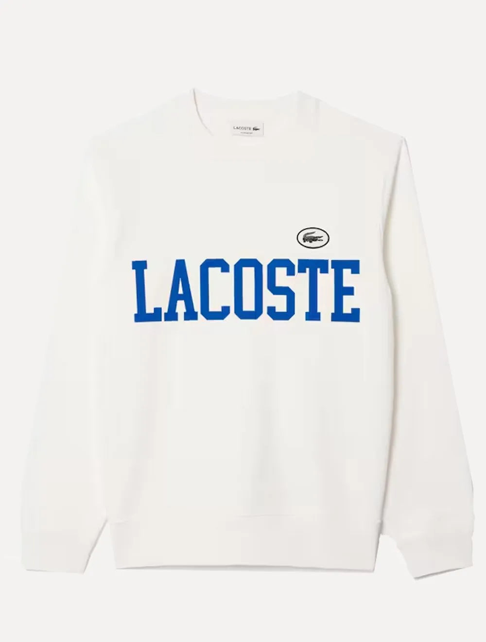 Moletom Lacoste Masculino Crewneck Classic College Branco