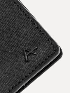Carteira Aramis Masculina Couro Saffiano Vertical Preta