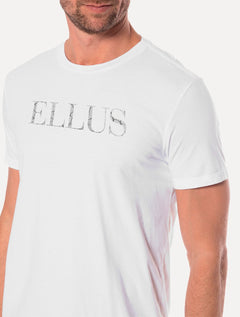 Camiseta Ellus Cotton Fine Foil Classic Branca