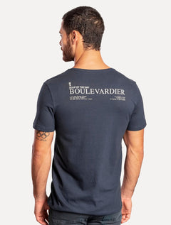 Camiseta Sergio K Masculina Boulevardier Azul Marinho
