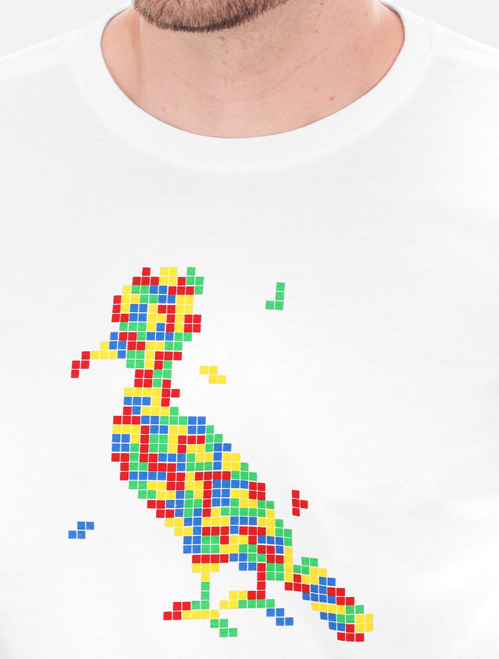 Camiseta Reserva Masculina Tetris Woodpecker Branca