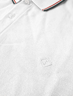 Polo Forum Masculina Piquet Tipped Collar Branca
