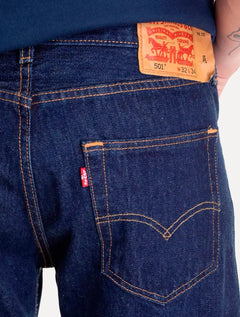Calça Jeans Levis Masculina 501 Original Azul Escura