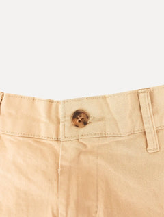 Calça Ralph Lauren Masculina de Sarja Chino Stretch Slim Fit Caqui
