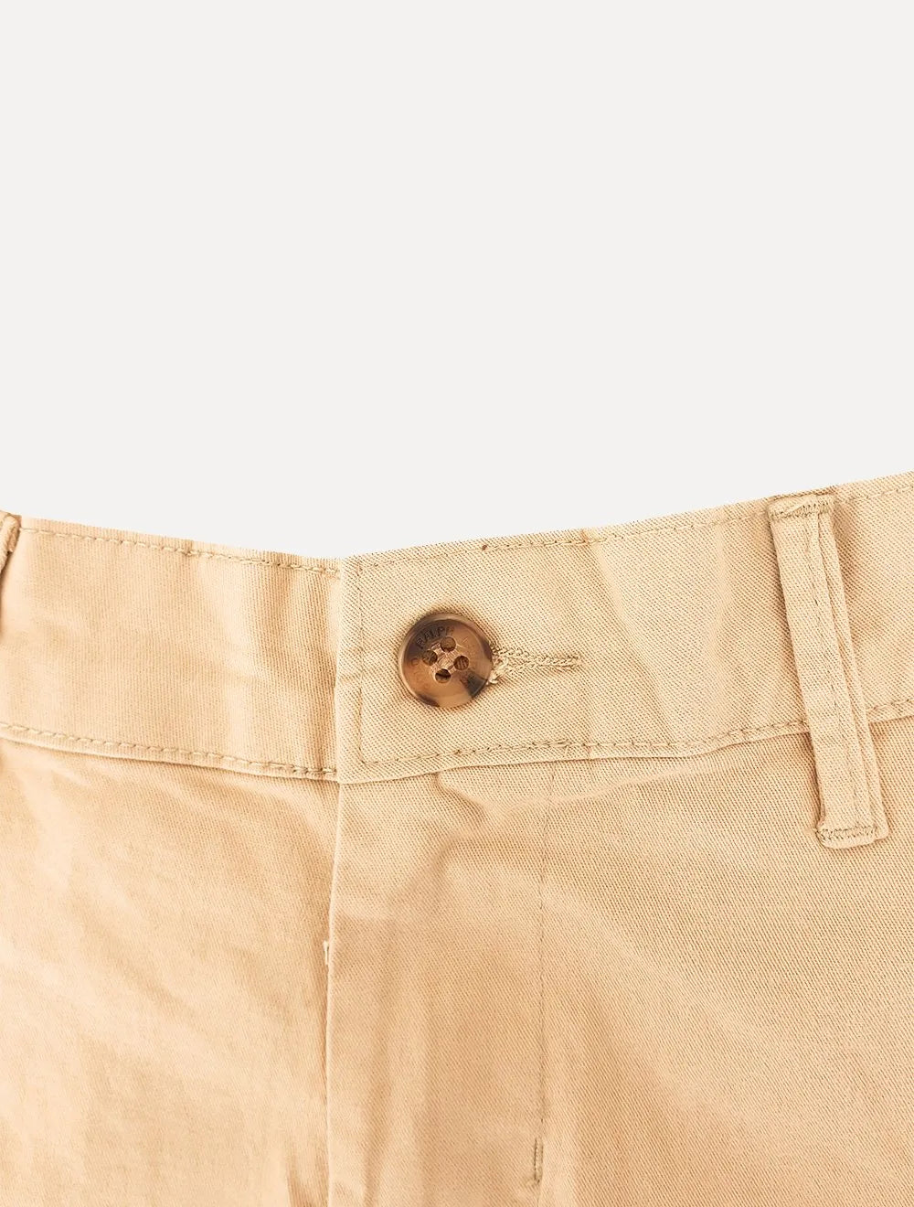 Calça Ralph Lauren Masculina de Sarja Chino Stretch Slim Fit Caqui